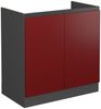 Küchenfront R-Line Rot 79.2 x 71.3 cm Möbelfront für den Spülenunterschrank Vicco Bild 5