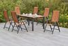 MERXX Garten-Essgruppe »Athos«, (Set, 7-tlg, 5-fach verstellbare Rückenlehne, Aluminium mit Akazienholz), Ausziehtisch: LxB: 150-200 x 90 cm Bild 2