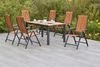 MERXX Garten-Essgruppe »Athos«, (Set, 7-tlg, 5-fach verstellbare Rückenlehne, Aluminium mit Akazienholz), Ausziehtisch: LxB: 150-200 x 90 cm Bild 3