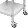 Royal Catering Arbeitstisch 60 x 60 cm Rollbarer Edelstahltisch Aufkantung Gastrotisch 120 kg Bild 3