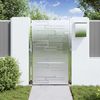 vidaXL Gartentor mit Schloss Silber 85 x 144 cm Edelstahl 3402581 Bild 3