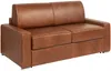 Vente-unique - CALITO Sofa Leder Braun - B 223 cm94 cm x H 99 cm x L 216 cm Bild 2
