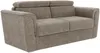Vente-unique - RIZORA Sofa Stoff Schokoladenbraun - B 223 cm96 cm x H 95 cm x L 230 cm Bild 4
