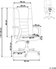 Massagestuhl DIAMOND mit Heizung Echtleder Hellbraun Bild 2