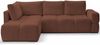 Selsey 'Taremi' Ecksofa mit Chenillebezug, Schlaffunktion und Stauraum, Kupfer, beidseitig Bild 5