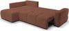Selsey 'Taremi' Ecksofa mit Chenillebezug, Schlaffunktion und Stauraum, Kupfer, beidseitig Bild 3