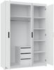 AX LIVING Schubkasteneinsatz Storicos Kommode weiß 38,6 x 51,3 x 50 cm Bild 4