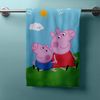 Peppa Pig Strandtuch Baumwolle Strandtuch Frottee Badetuch mit Premium Druck, 70x140 cm Bild 2