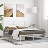 vidaXL Bettgestell mit Kopfteil Metall Weiß 140x190 cm 352368 Bild 4
