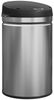 HOMCOM Mülleimer 42 Liter Sensor-Mülleimer mit Soft-Close-Funktion, aus Edelstahl für hygienische Küchen, Büros, Silberfarben Bild 4