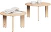 vidaXL Couchtisch 2 pcs Natur Massivholz Kiefer 873559 Bild 2