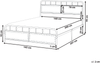 Bett mit Lattenrost Metall BREUILLET 160 x 200 cm Schwarz Bild 2