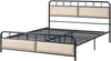 Bett mit Lattenrost Metall BREUILLET 160 x 200 cm Schwarz Bild 4
