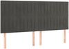 vidaXL Boxspringbett mit Matratze Dunkelgrau 180x200 cm Samt 3137978 Bild 5