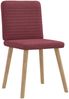 vidaXL Esszimmerstühle 6 Stk. Weinrot Stoff 3315517 Bild 3