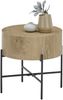 Beistelltisch >MANACOR< in Eiche Dekor, Holzwerkstoff/ Metall - 45x45cm (HxD) Bild 3