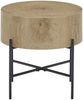 Beistelltisch >MANACOR< in Eiche Dekor, Holzwerkstoff/ Metall - 45x45cm (HxD) Bild 5