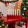 Relaxdays LED Stabkerzen 6er Set Bild 3