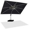 PURPLE LEAF Ampelschirm Rechteckig Außenbereich Alu Sonnenschirm, Gartenschirm mit Solar LED, LxB: 400,00x300,00 cm, für Garten,Terrasse, Pool Bild 4