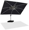 PURPLE LEAF Ampelschirm Rechteckig Außenbereich Alu Sonnenschirm, Gartenschirm mit Solar LED, LxB: 400,00x300,00 cm, für Garten,Terrasse, Pool Bild 5