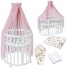Waldin Babybett Mobiles Babybett OWAL aus Holz 7in1 mit Matratze, mitwachsend Bild 1