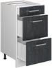 Küchenunterschrank R-Line Schwarz Beton 40 cm AP Eiche Vicco Bild 4