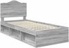 vidaXL Bettrahmen Graues Sonoma 100 x 200 cm Massives Kiefernholz 3413349 Bild 4