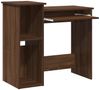 vidaXL Schreibtisch mit Regal Braun Eichen-Optik 84x40x78 cm 860451 Bild 4