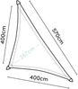 nesling Coolfit Sonnensegel (Dreieck 90° 4,0m x 4,0m x 5,7m, Anthrazit) Sonnenschutz, Wasser und Wind durchlässig, UV-beständig Bild 4