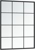 Wandspiegel, Badspiegel 2 Stk. Schwarz 80x60 cm Metall de6847 Bild 4