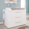 roba® Wickelkommode Kimi - Aus Holz - Weiß - 3 Schubladen mit Softclose - Babyzimmer Bild 2