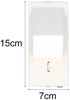 LED Innen Wandleuchte RAGLAN schwenkbar mit Schalter Weiß, Höhe 15cm Bild 4