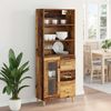 vidaXL Highboard Altholz 69,5 x 34 x 180 cm Holzwerkstoff 3415757 Bild 4