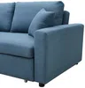 Vente-unique - INIZOR Sofa Stoff Blau - B 101 cm x H 85 cm x L 168 cm Bild 5