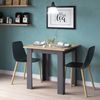 Esstisch Karlos Goldkraft Eiche 80 x 80 cm Vicco Bild 4