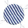 vidaXL Kissen Rund Blau & Weiß Gestreift Ø 100x11 cm Oxford-Gewebe 361977 Bild 2