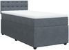 vidaXL Boxspringbett mit Matratze Dunkelgrau 90x200 cm Samt 3289939 Bild 3