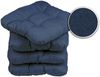 sunnypillow Stuhlkissen 4er Set Stuhlkissen 45x45 cm Bequeme 8cm, Polsterauflage Auflage für Stühle / Bänke Bild 4