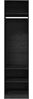 vidaXL Kleiderschrank mit Regal Schwarz Eichen-Optik 50 x 50 x 200 cm 875011 Bild 5