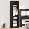 vidaXL Kleiderschrank mit Regal Schwarz Eichen-Optik 50 x 50 x 200 cm 875011 Bild 1