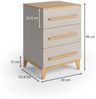 Kommode Malia Cashmere/Artisan 60 x 88 cm Vitalispa Bild 3