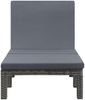 vidaXL Sonnenliege mit Auflage Poly Rattan Anthrazit 47752 Bild 2