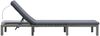 vidaXL Sonnenliege mit Auflage Poly Rattan Anthrazit 47752 Bild 4