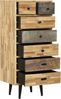 Kommode KJELL - Teak Braun 112x35x50cm | Schrank Schlafzimmer Sideboard Bild 4
