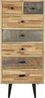 Kommode KJELL - Teak Braun 112x35x50cm | Schrank Schlafzimmer Sideboard Bild 3