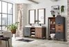 Doppelwaschtisch mit Waschbecken Auburn Eiche Stirling und Matera grau 138 x 75 cm Bild 5