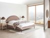 Bett mit Lattenrost Bouclé MARGUT 160 x 200 cm Taupe Bild 3