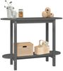 vidaXL Konsolentisch Grau 110x40x80 cm Massivholz Kiefer 822299 Bild 4