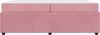 vidaXL Bettrahmen mit Matratze Rosa 200 x 200 cm Stoff 3398443 Bild 5