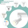 ZMH Deckenleuchte 5 Spots Weiß: Metall Deckenlampe GU10 Innen Schwenkbar Strahler für Küche Büro Wohnzimmer Schlafzimmer, Ohne Leuchtmittel Bild 5